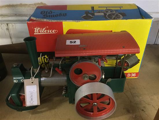 Wilesco model steam roller engine